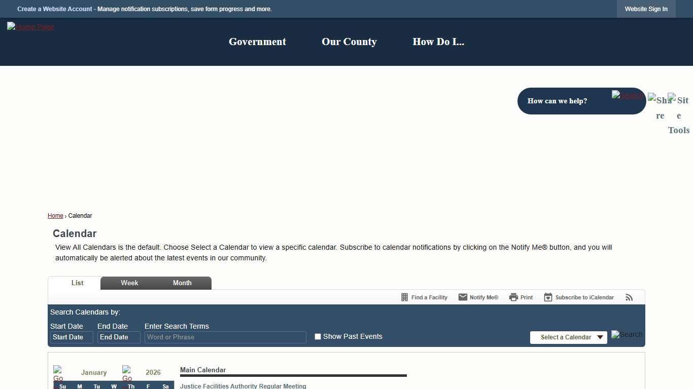 Calendar • Kay County, OK • CivicEngage