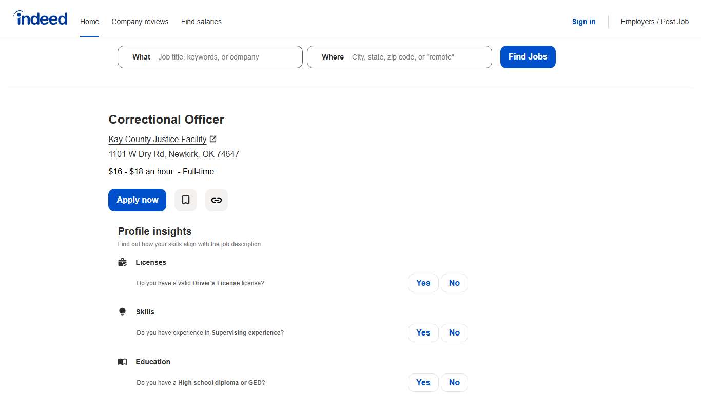 Correctional Officer - Newkirk, OK 74647 - Indeed.com
