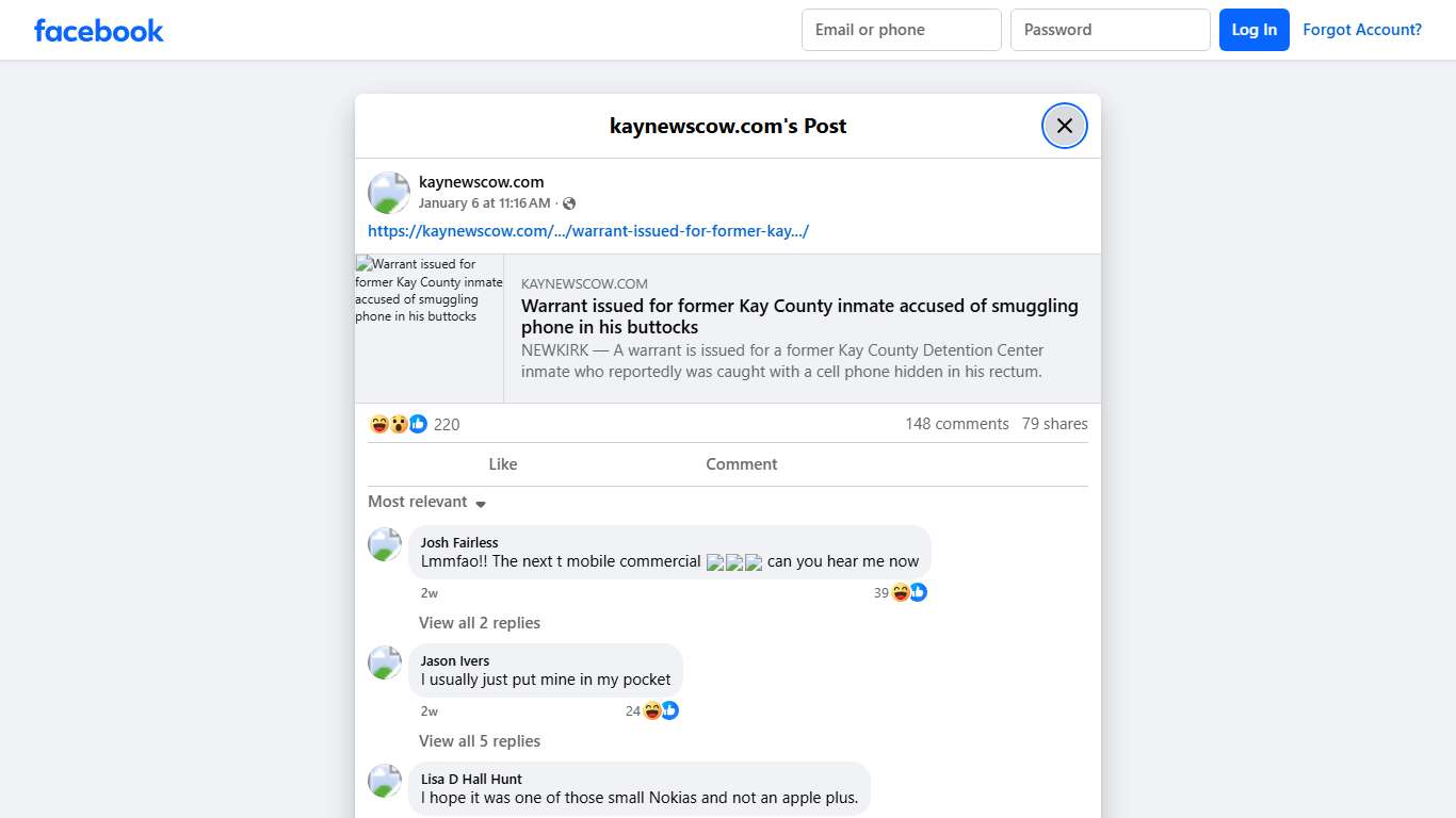 kaynewscow.com - https://kaynewscow.com/2026/01/06/warrant-... Facebook